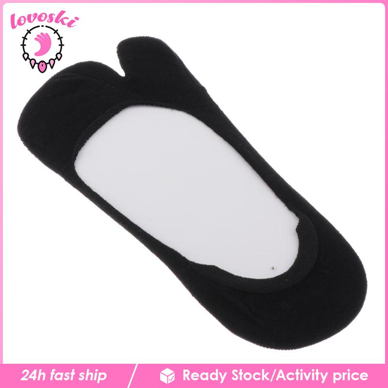 [Lovoski] Vớ Cotton Cổ Thấp Chống Trượt Màu Be Cho Nữ