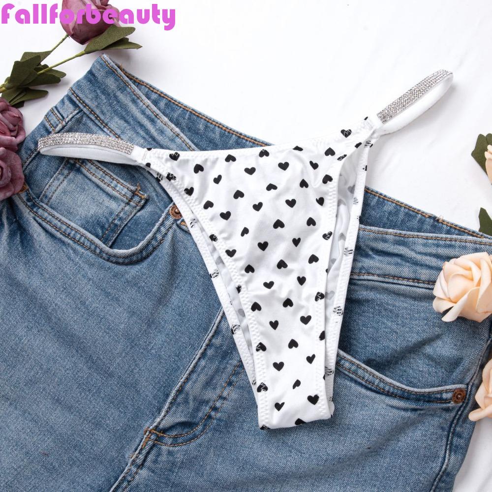 Quần Lót Lụa Lạnh Rỗng Thoáng Khí Chống Vi Khuẩn Màu Sắc Tinh Khiết Thoải Mái|Quần Lót Lọt Khe Hình Trái Tim Gợi Cảm Cho Nữ