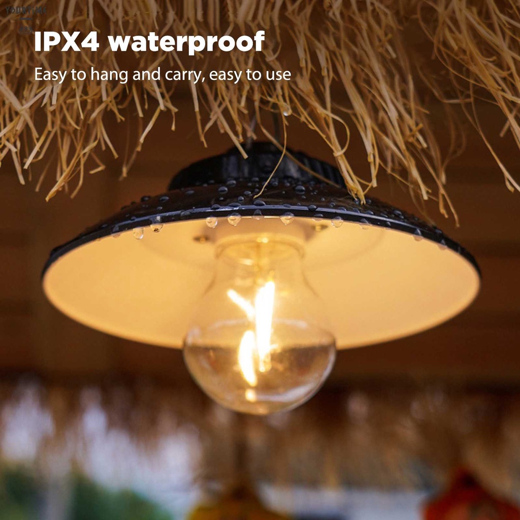 Đèn Sạc USB Chống Thấm Nước Kèm Móc Treo Tiện Dụng Mang Theo Cắm Trại