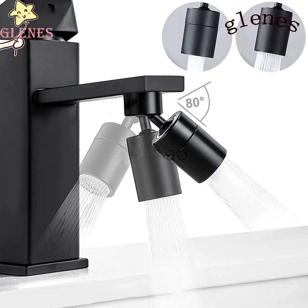 1 Đầu Nối Dài Vòi Nước Bằng Đồng Thau Màu Đen Chống Văng Hai Chế Độ Xoay Được