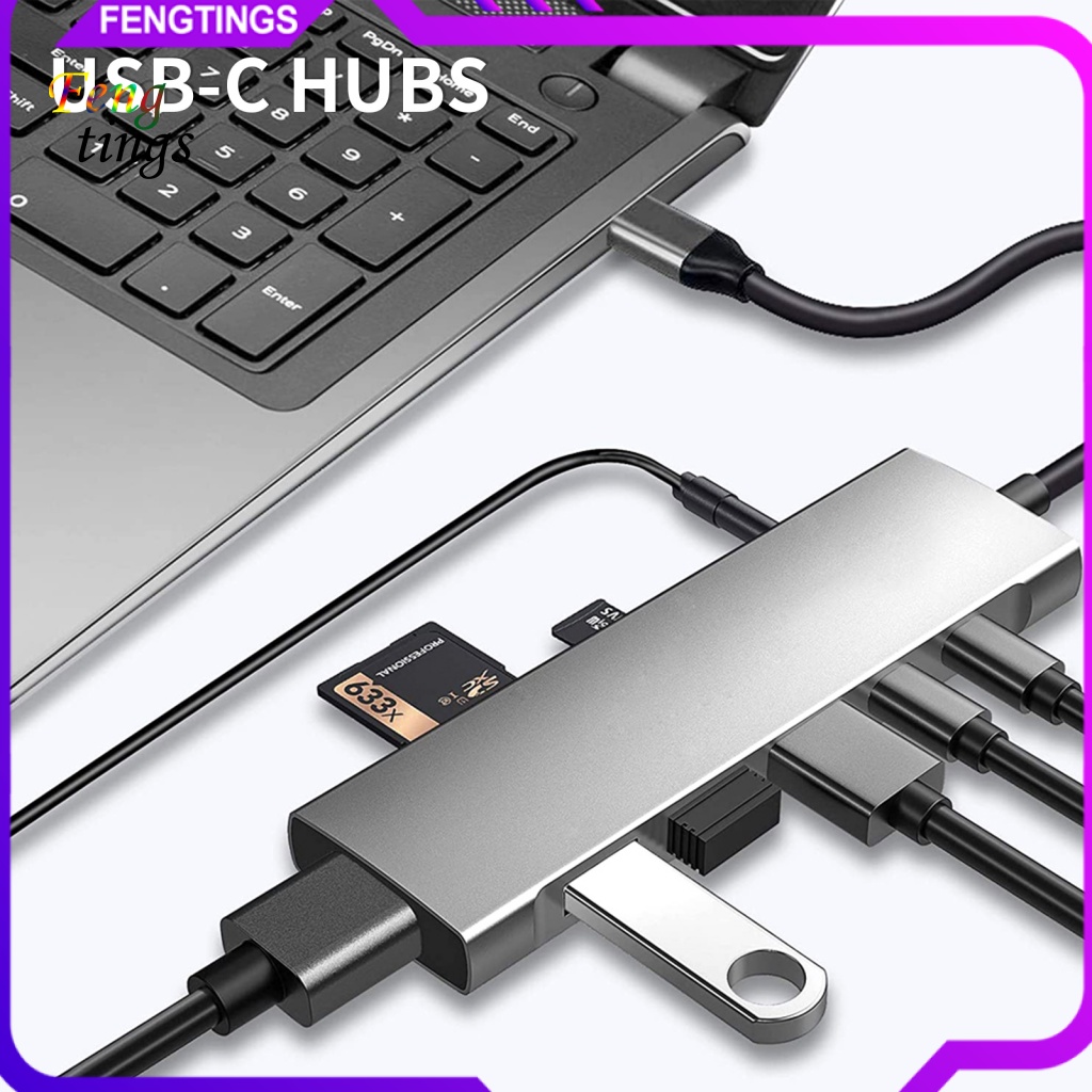 Đế Chia Cổng Type-C Sang HDMI 4K USB3.0 9 Trong 1 Chất Lượng Cao