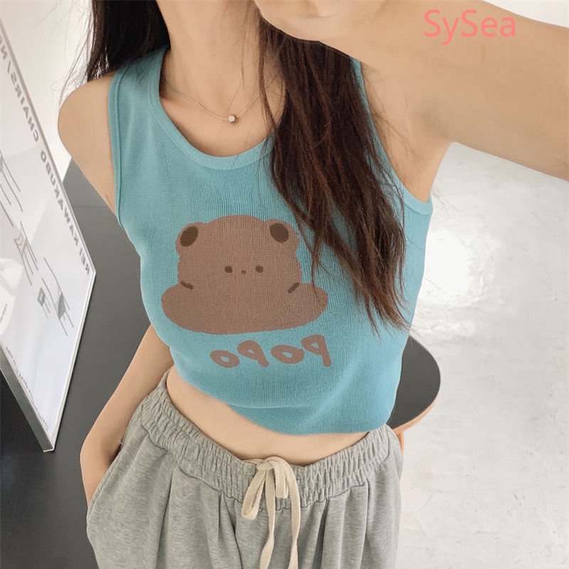 Áo Hai Dây Ôm Dáng Thời Trang Mùa Hè Hàn Quốc Cho Nữ