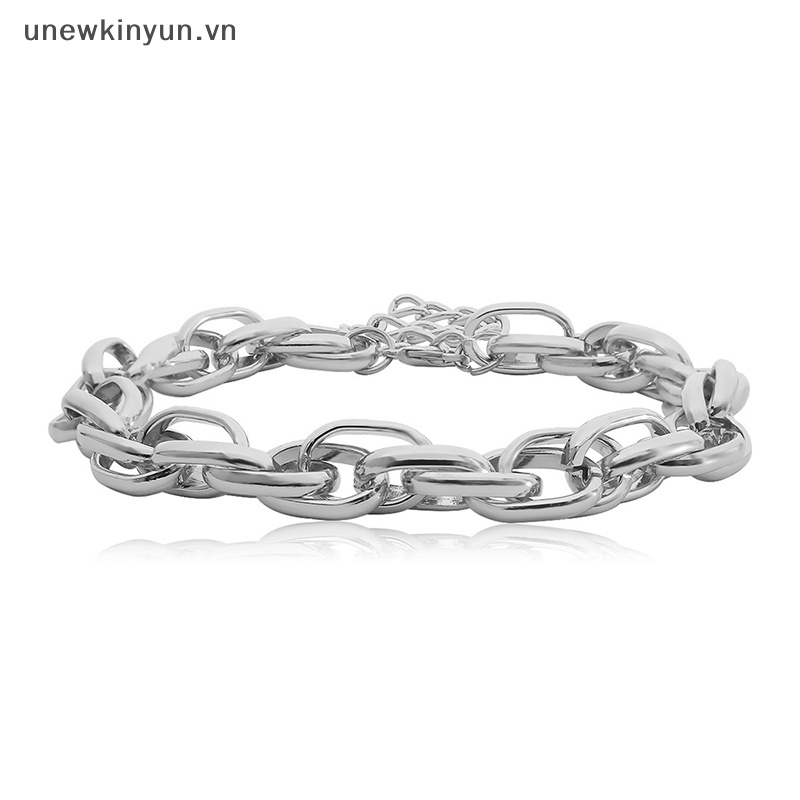 Vòng Cổ Choker Dây Xích Kim Loại Dày Dặn Phong Cách Punk Phá Cách Cho Nữ