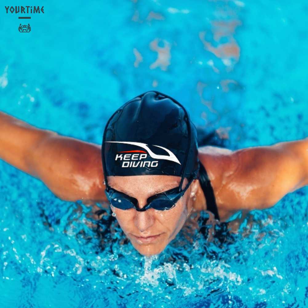 Mũ Bơi Silicone Chống Thấm Nước Cho Nam Và Nữ