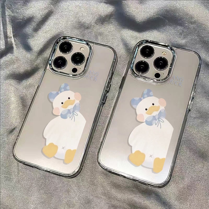 ✅Ốp Điện Thoại Mềm Chống Sốc Họa Tiết Vịt Màu Xanh Dương MWCB Cho Iphone 12 811 1314pro max7