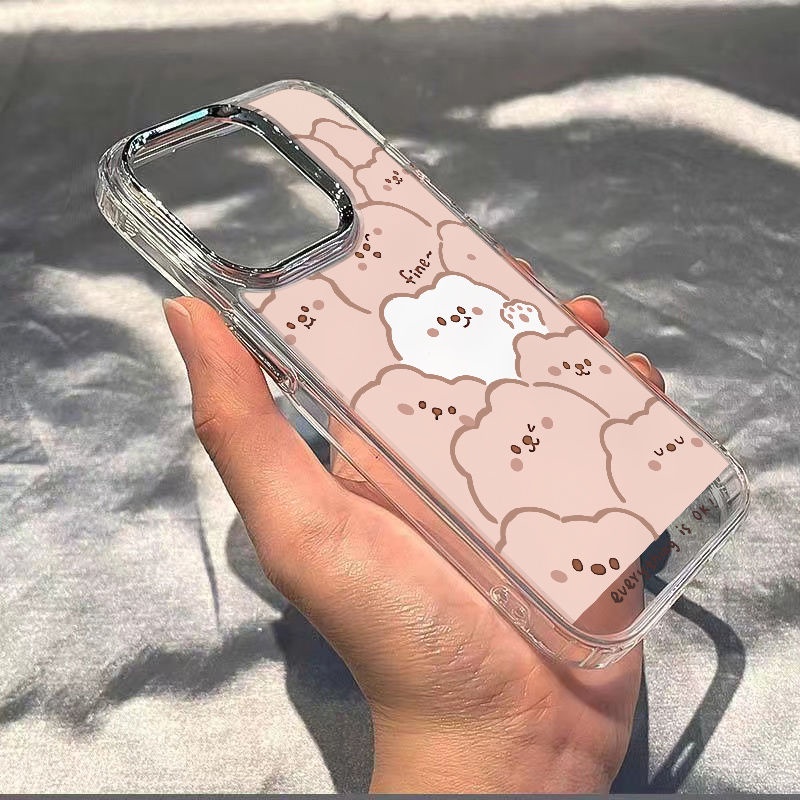 ✅Ốp Điện Thoại Mềm Hình Gấu Dễ Thương Chống Sốc Cho Iphone 14pro / 7 max13 plus11 8 12