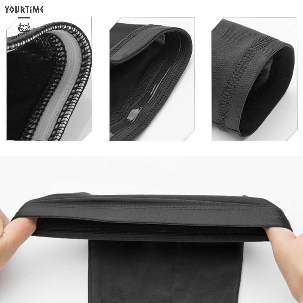 1 Cặp Bọc Chân Co Giãn Màu Đen Để Tập Thể Dục Và Đạp Xe Cho Nam Và Nữ