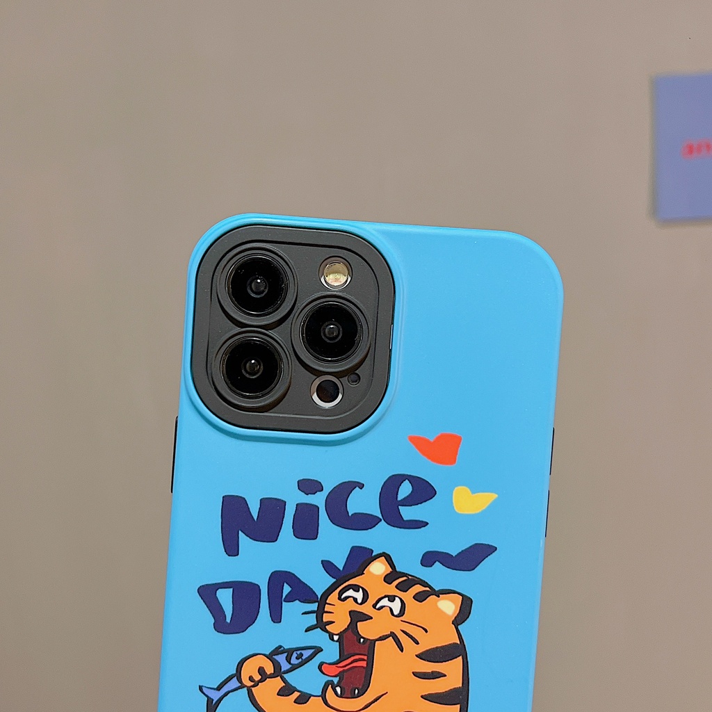Ốp Điện Thoại imd Cứng Chống Sốc In Hình Hổ Hoạt Hình Dễ Thương Cho iPhone 11 13 12 14 Pro Max