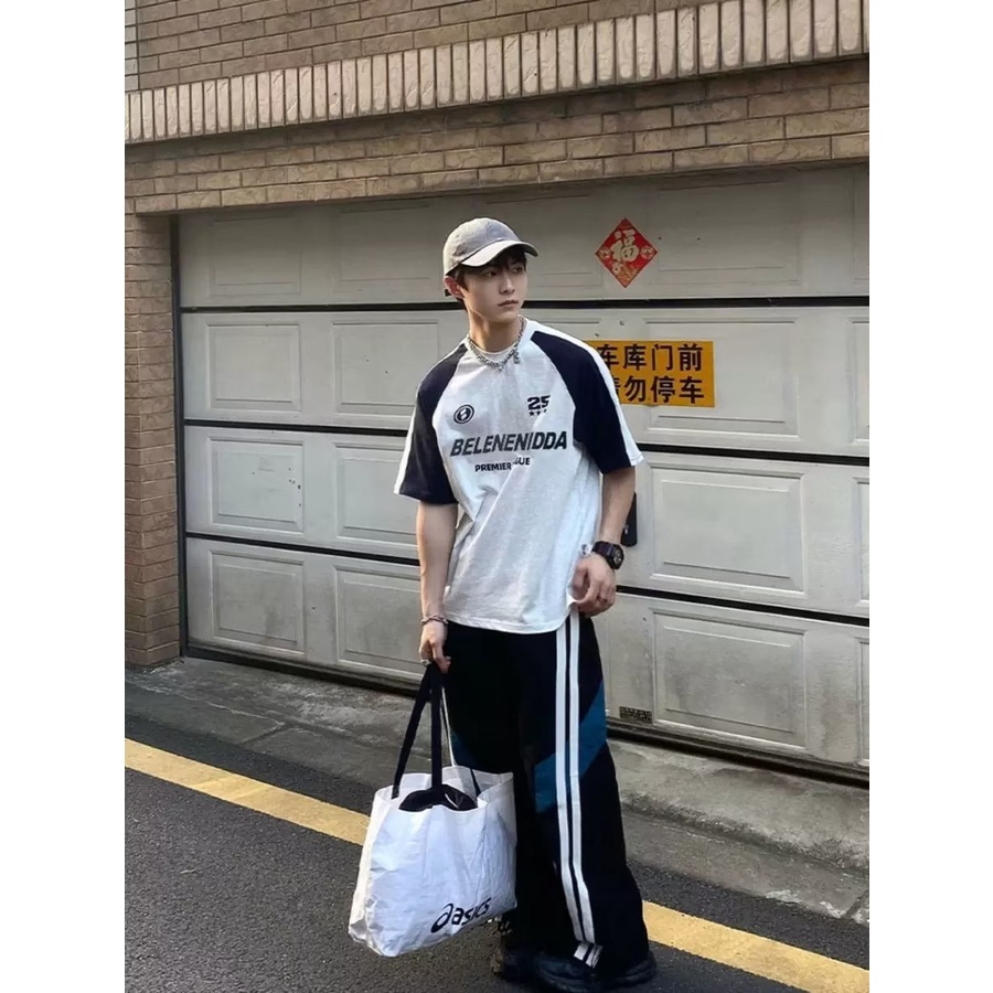 Áo Thun Bóng Chày Tay Ngắn Thời Trang Mùa Hè Cho Nam