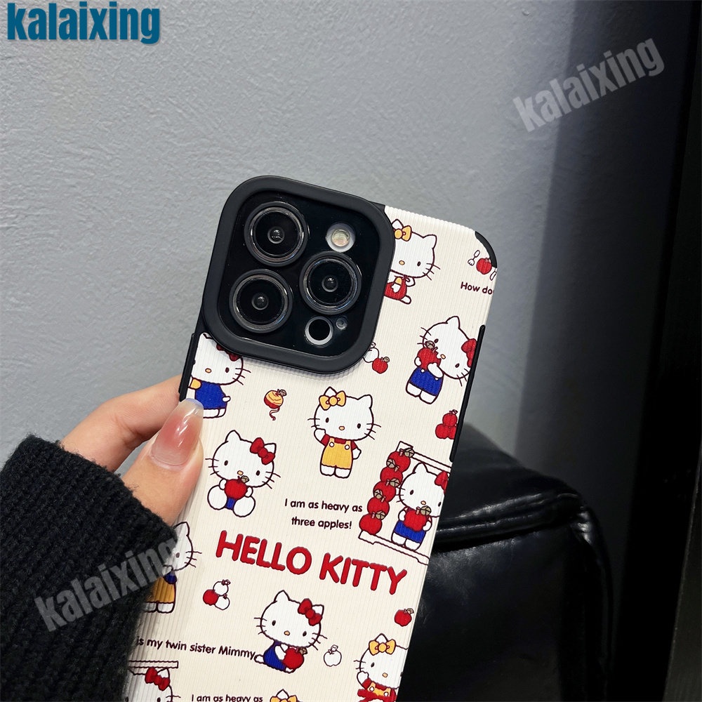 Ốp Điện Thoại Mềm Hình Hello Kitty Cho iPhone 11 12 13 14 Pro Max 14 Plus Xs Max X XR 7 8 Plus
