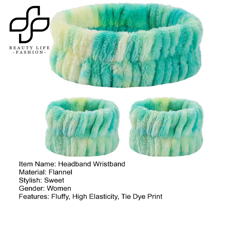 Bộ 3 Băng Đô Cài Tóc / Băng Đô Cài Tóc / Trang Điểm Bằng Vải Flannel Lông Xù Độ Co Giãn Cao In Họa Tiết Thời Trang