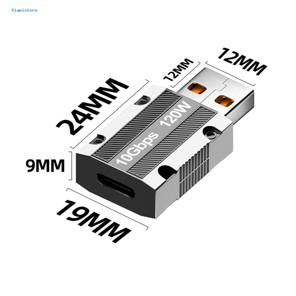 Đầu Chuyển Đổi OTG 10Gbps 120W Mini Type-C Sang USB Cho Điện Thoại