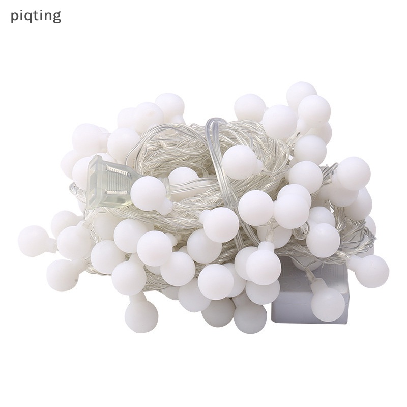 Dây Đèn Led 100 Bóng Hình Quả Cầu Pha Lê Chống Nước Sử Dụng Năng Lượng Mặt Trời