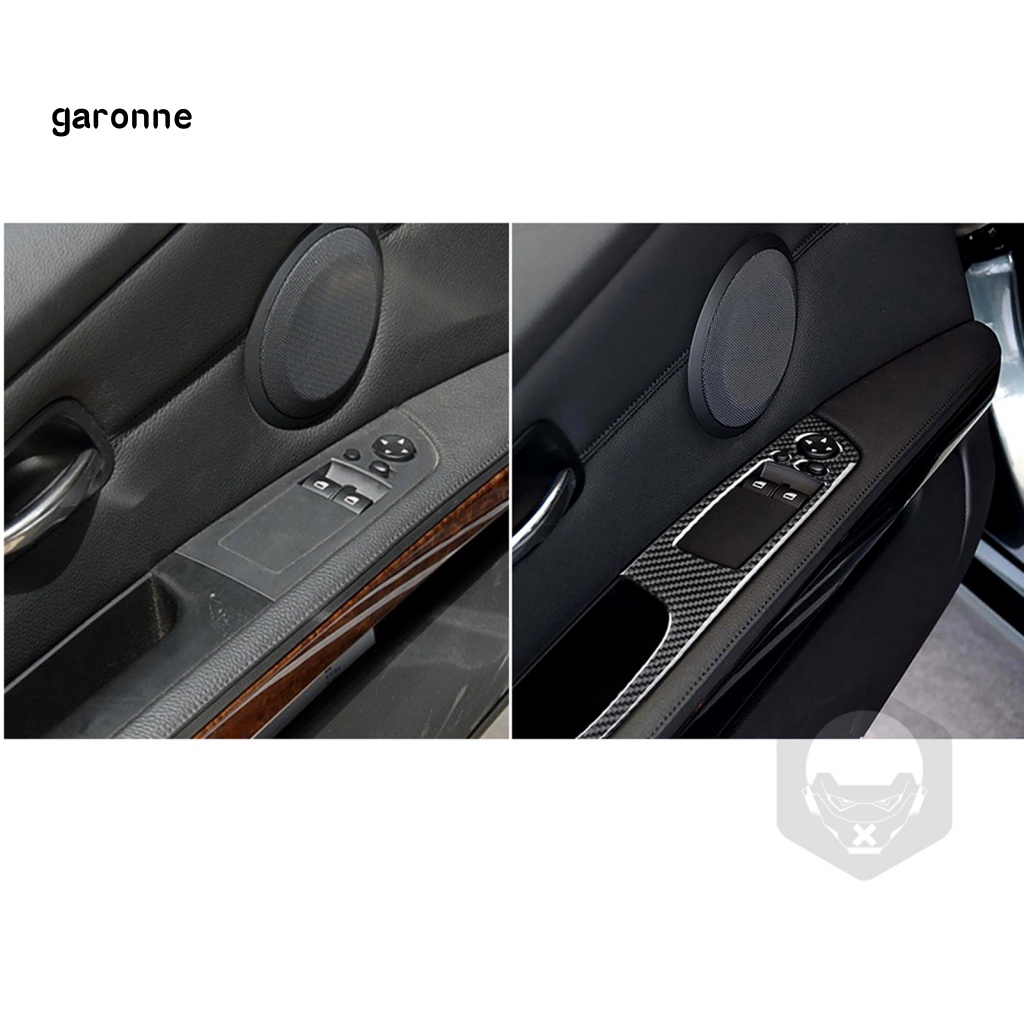 Set 2 Nhãn Dán Trang Trí Tay Nắm Cửa Sổ Trái Xe Hơi BMW E92 E93