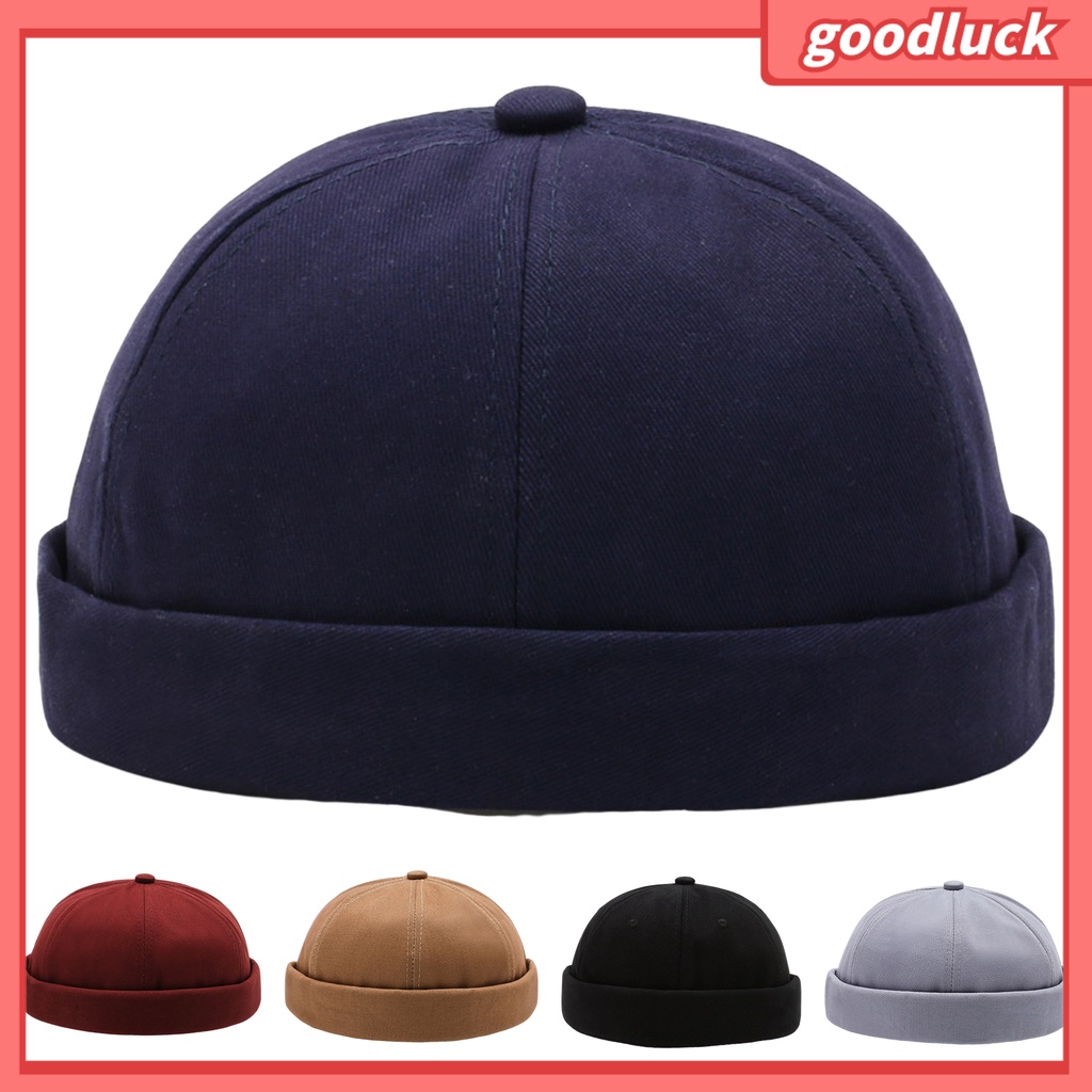 [GLO] Mũ Beanie Màu Trơn Không Vành Thoáng Khí Trang Trí Đường Phố Hip Hop Đường Phố Cho Nam Và Nữ