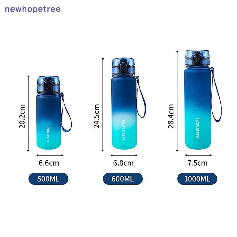 Bình Lắc Thể Thao Bằng Nhựa Chống Tràn 500 / 600 / 1000ml