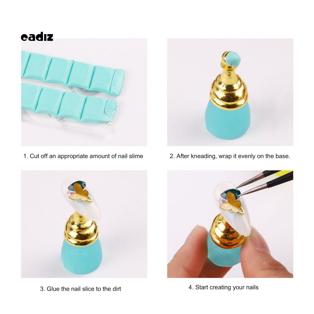 Giá Đỡ Trưng Bày Móng Tay Giả Từ Tính Màu Trơn Tiện Dụng