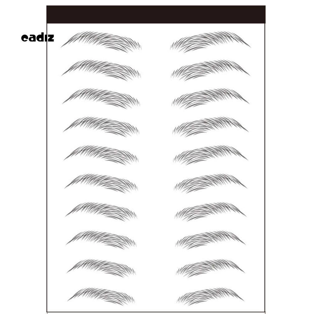 1 Tờ Miếng Dán Lông Mày Tạo Hiệu Ứng 3D Bán Vĩnh Viễn Kháng Nước Cho Nữ