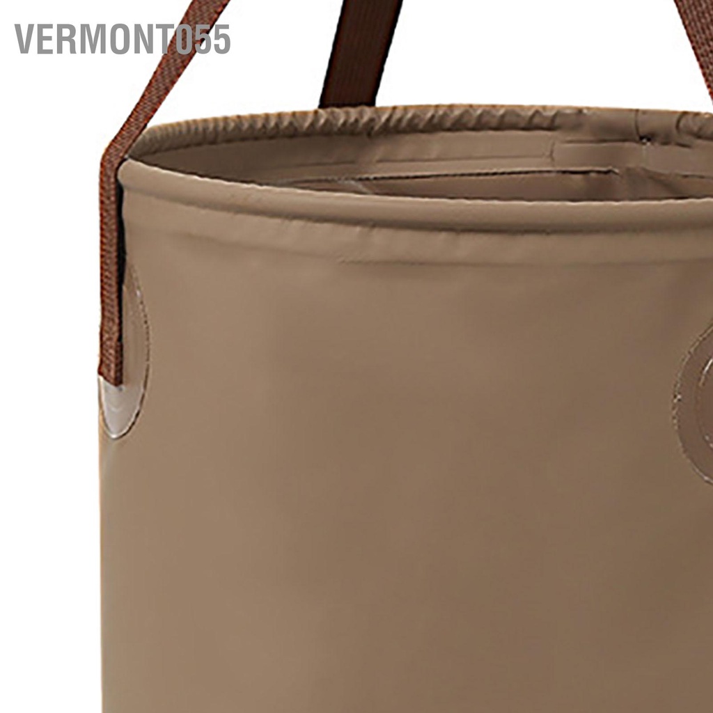 Vermont055 Xô Gấp Ngoài Trời Chống Rò Rỉ Không Mùi Di Động Cắm Trại Nước Cho Dã Ngoại Món Ăn Rửa Chân Ngâm