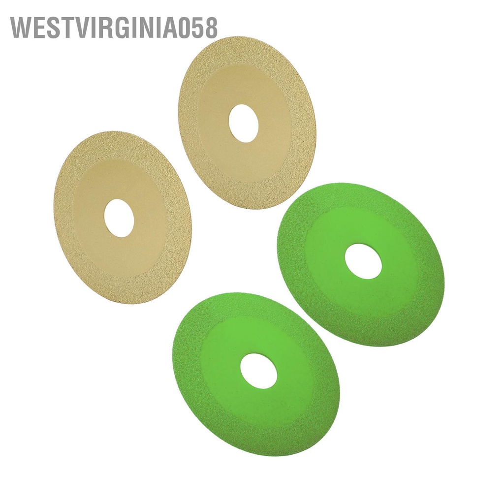 Westvirginia058 2 Chiếc Đĩa Cắt Kính 22Mm ID 100Mm OD 15Mm Cát Rộng 1Mm Lưỡi Cưa Kim Cương Cho Ngói Chai Rượu Pha Lê