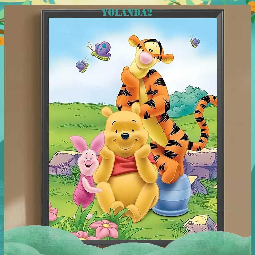 Bộ Tranh Đính Đá 5D Họa Tiết Hoạt Hình Độc Đáo DIY Dùng Trang Trí Nhà Cửa