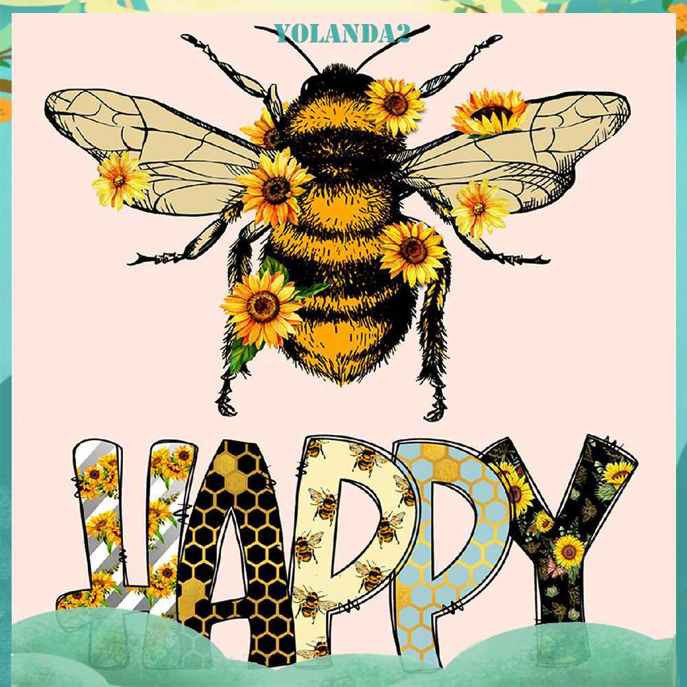 Tranh Đính Đá Kim Cương Toàn Bộ 5D DIY Hình Vẽ Con Ong