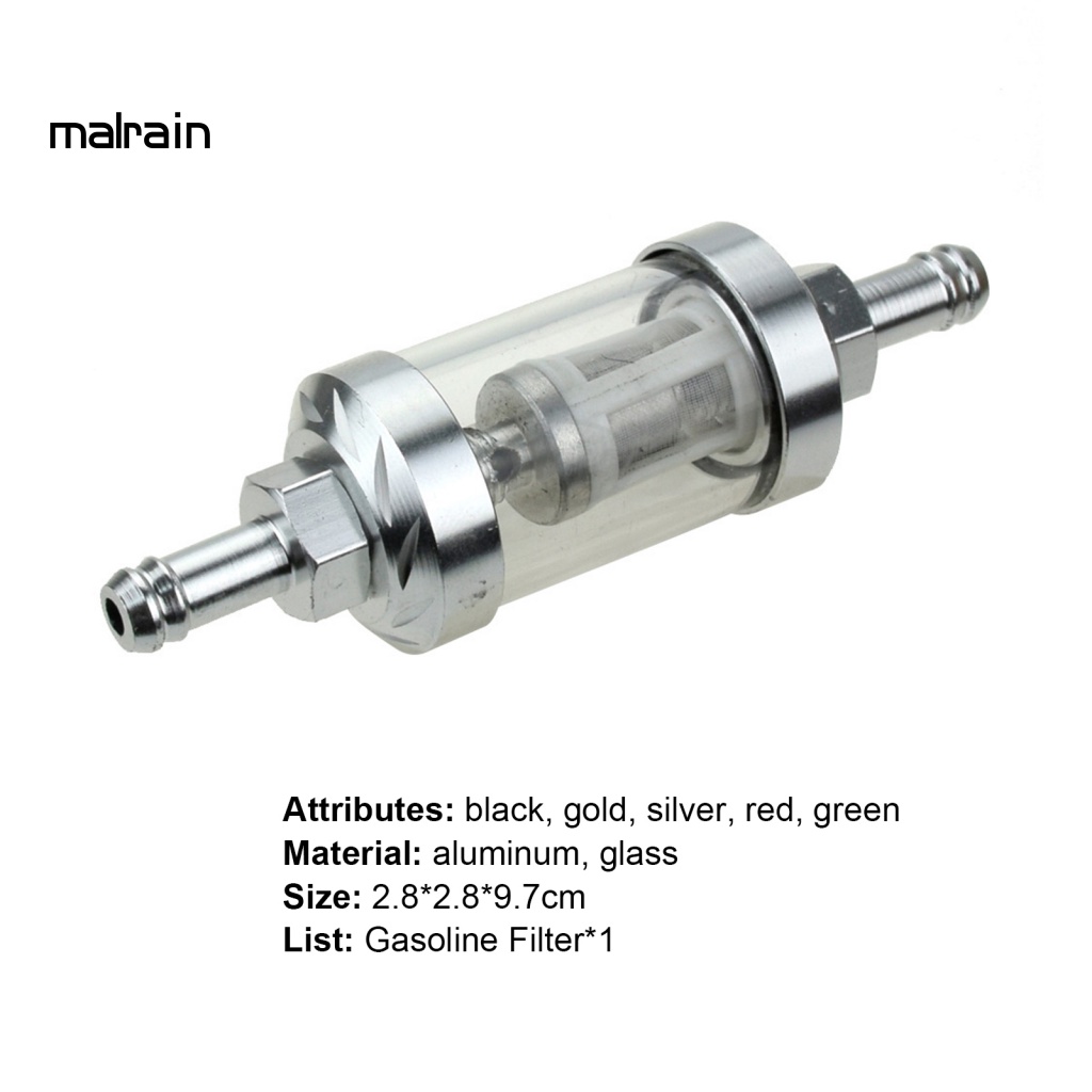 Bộ Lọc Nhiên Liệu Bằng Nhôm Trong Suốt Chống Rỉ Có Thể Tháo Rời Cho Xe Máy