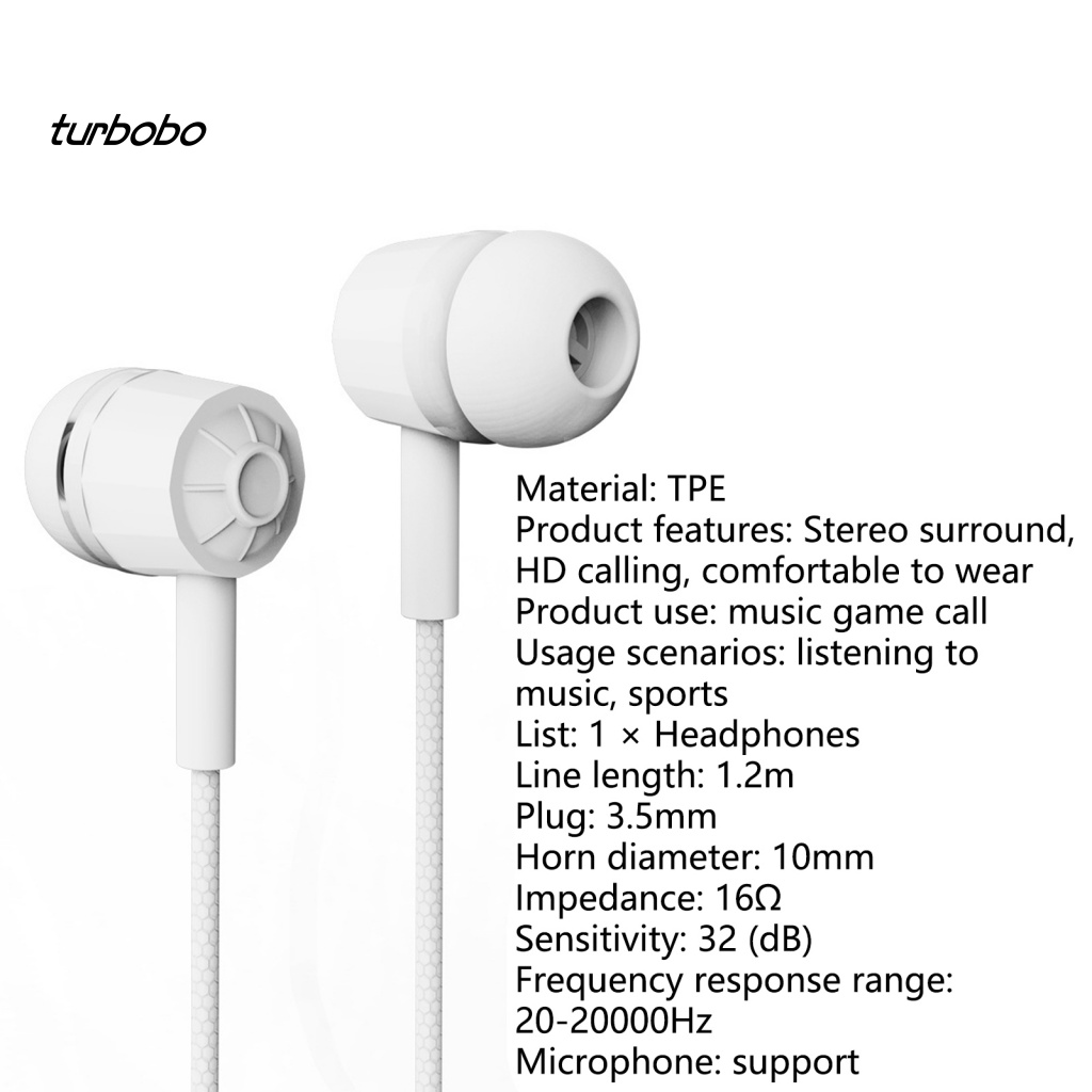 Tai Nghe Thể Thao Nhét Tai Jack 3.5mm Âm Thanh HiFi Có Micro Chống Ồn Tiện Dụng