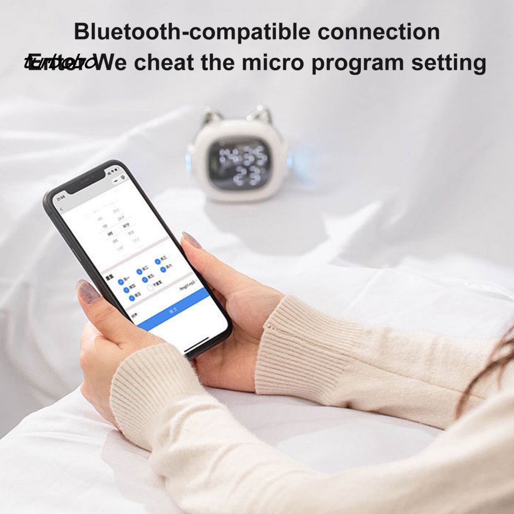 Loa Bluetooth Không Dây Tích Hợp Đèn LED Hiển Thị Giờ Hình Mèo Dễ Thương
