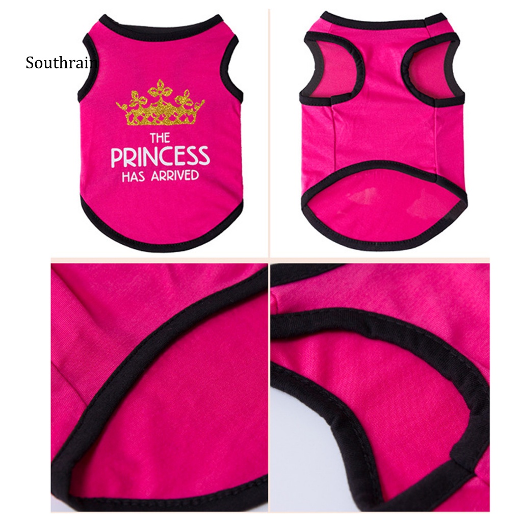 Áo Sát Nách Cổ Tròn In Chữ Thời Trang Cho Cún Cưng