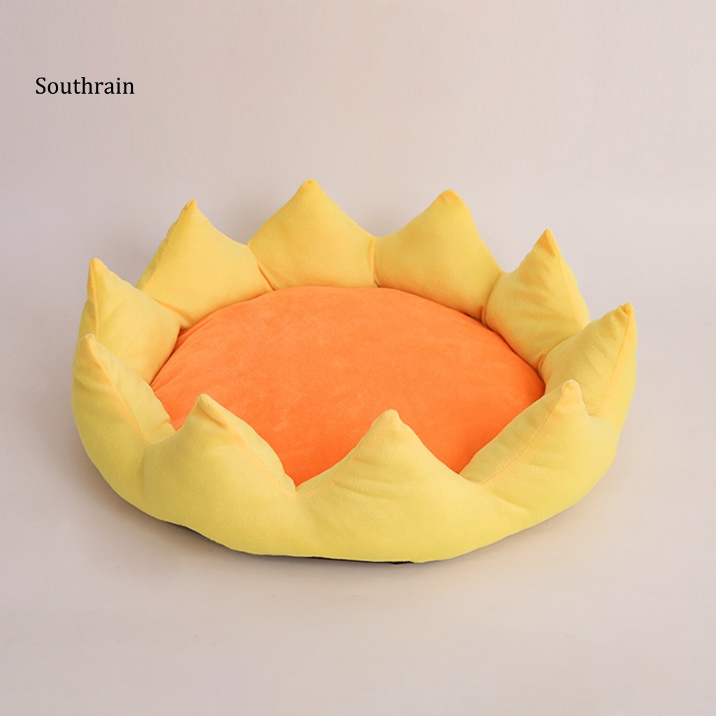 Giường Ngủ Vải Bông Kennels Tròn Dài Siêu Mỏng Có Thể Giặt Rửa Cho Thú Cưng