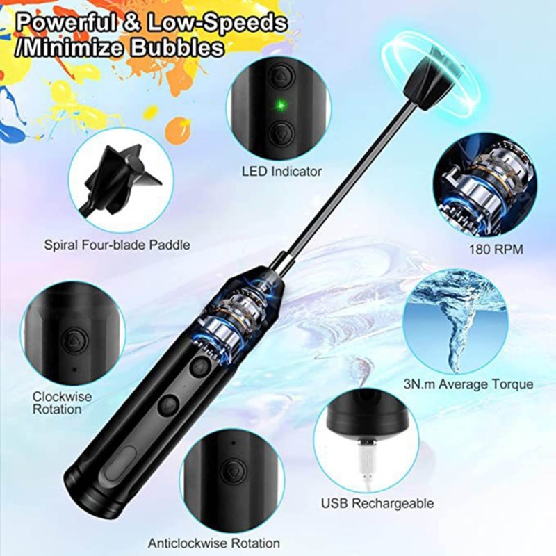 Máy Khuấy Nhựa Cầm Tay Mojito Kèm Pin Li-ion Cho Epoxy Resin