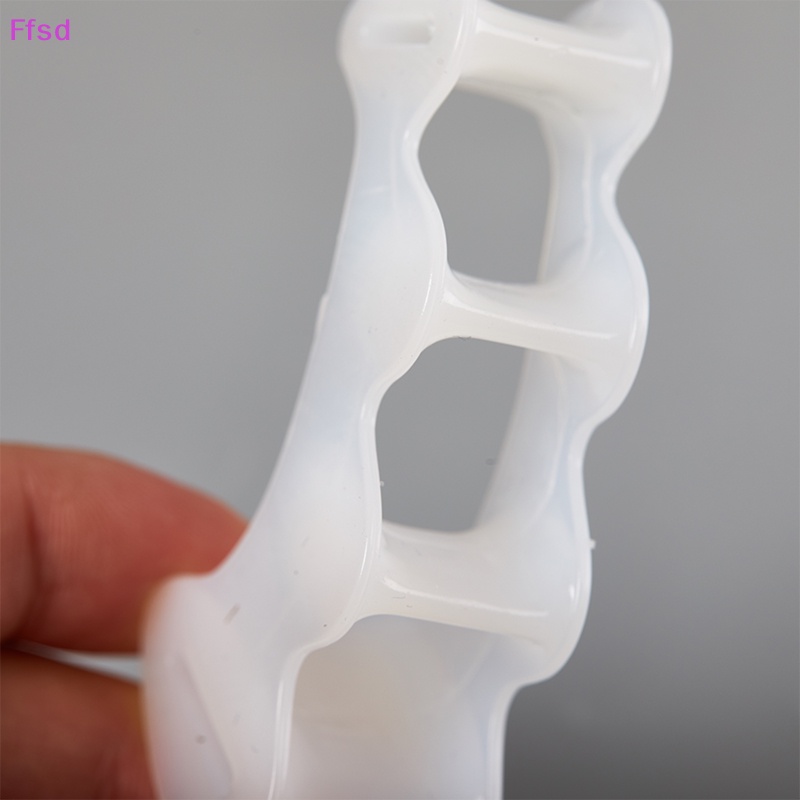 1 Cặp Đệm Silicon Cứng Tách Ngón Chân 3 Lỗ Chuyên Dụng