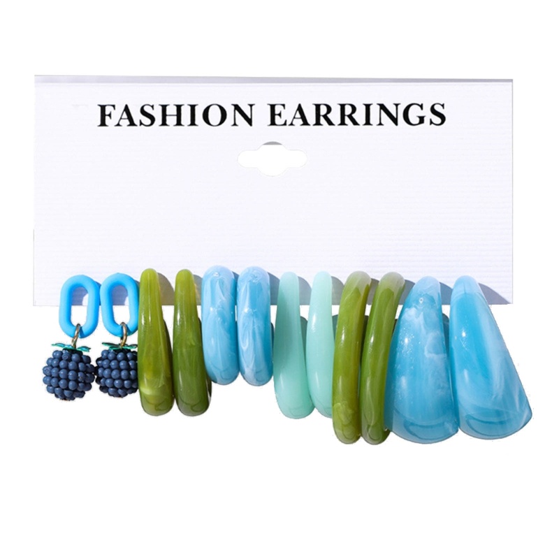 Bộ Khuyên Tai Dáng Thả Chất Liệu Acrylic Cho Nữ