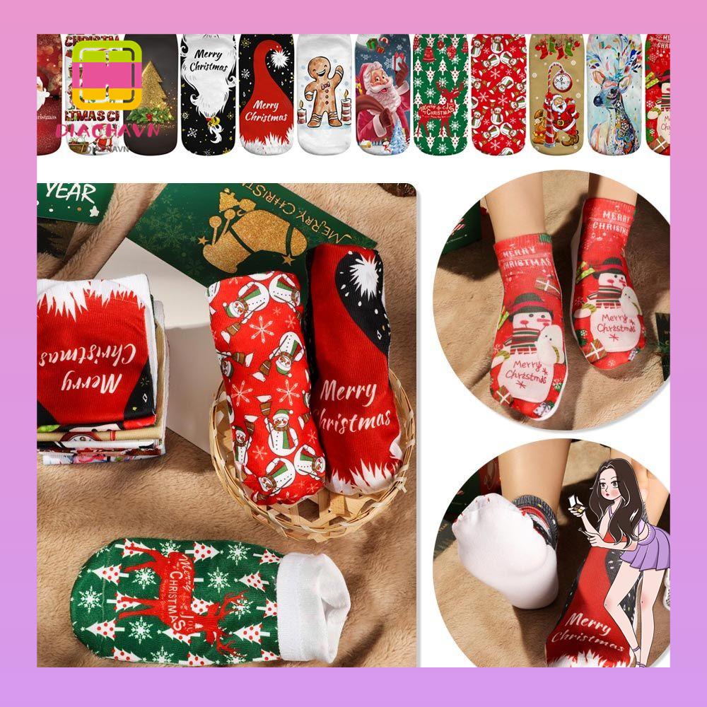 Tất Cotton Hoạ Tiết Giáng Sinh / Năm Mới Dễ Thương Xinh Xắn
