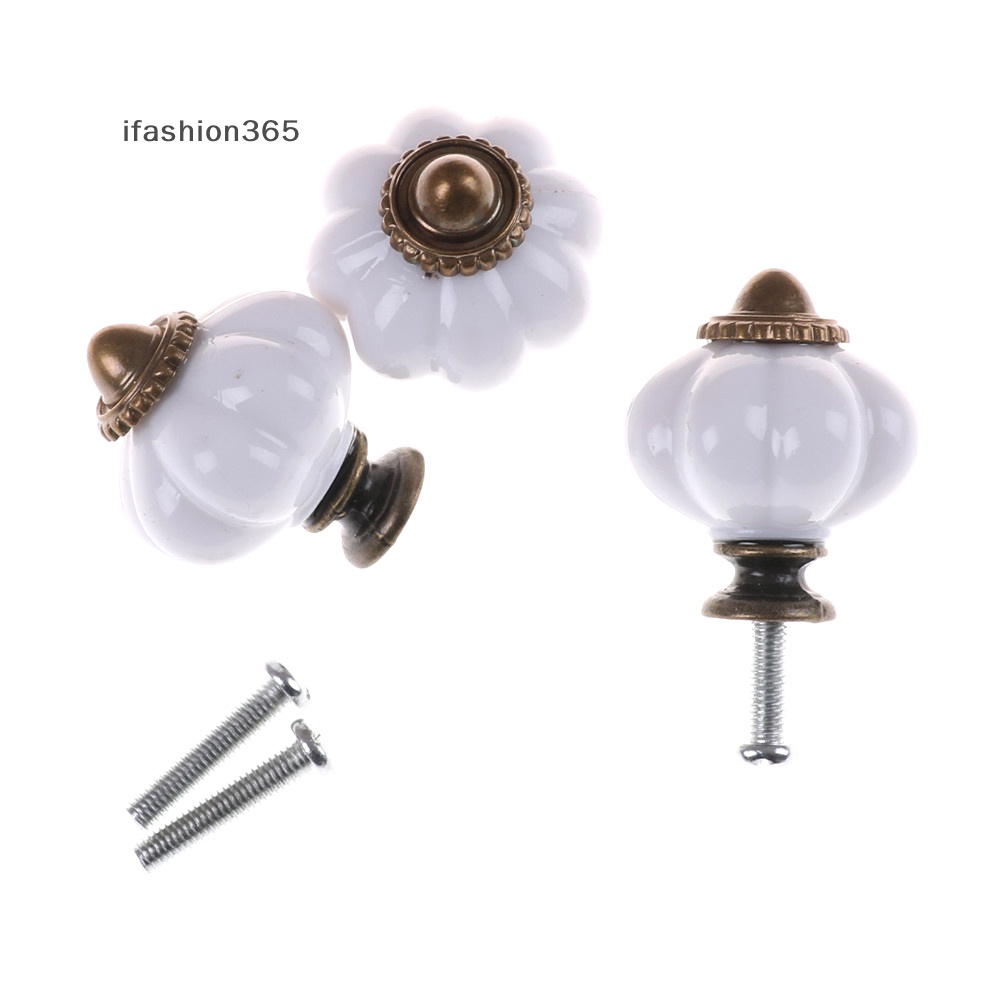 Tay Nắm Cửa Tủ Màu Trắng Phong Cách Vintage Thời Trang ifashion365