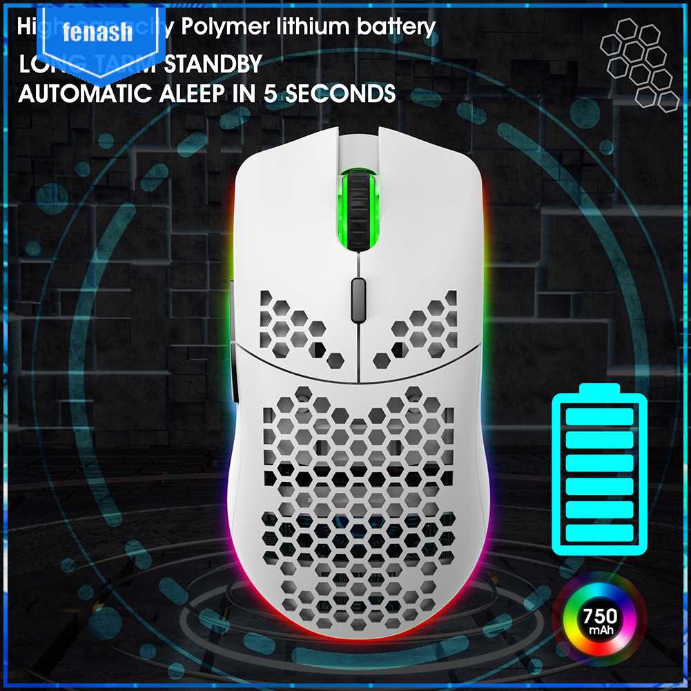 Chuột Chơi Game HXSJ T66 2.4GHz 7 Nút Lập Trình Kiểu Tổ Ong