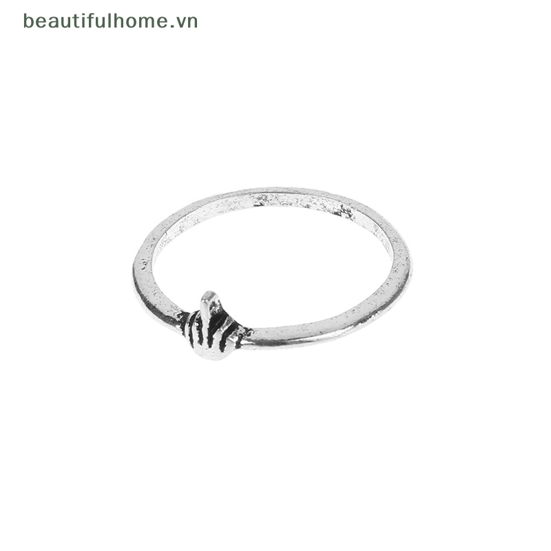 [beautifulhome] Nhẫn Dáng Đứng Họa Tiết Phong Cách Rock Thời Thượng Dành Cho Nam Và Nữ [beauty]