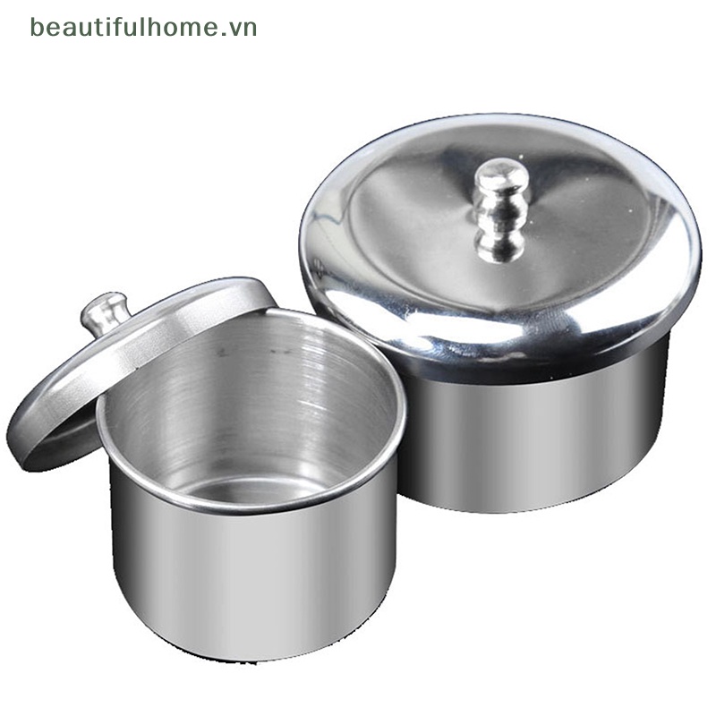 Set 3 Khay Đựng Bột Làm Móng Bằng Thép Không Gỉ