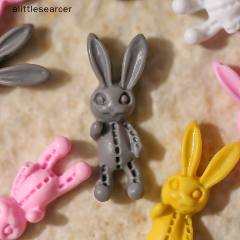 Er Set 50 Phụ Kiện Trang Trí Móng Tay Thỏ Hồng Dễ Thương Cá Tính Phong Cách hip hop