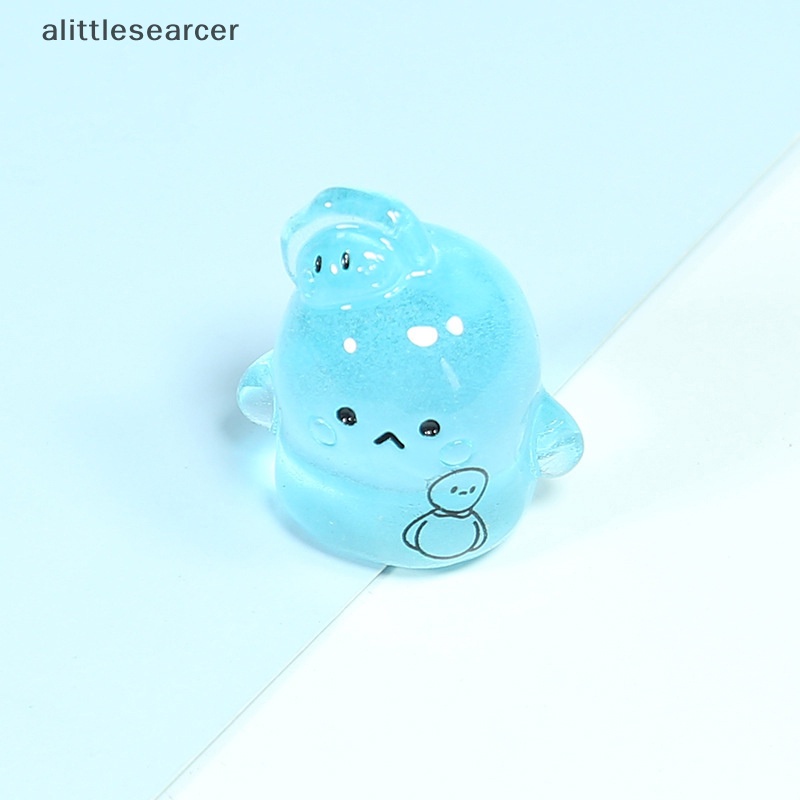 Bộ 5 Mô Hình Búp Bê Hoạt Hình Mini Bằng Nhựa Phát Quang Dễ Thương Trang Trí Nhà Cửa / Sân Vườn / Xe Hơi