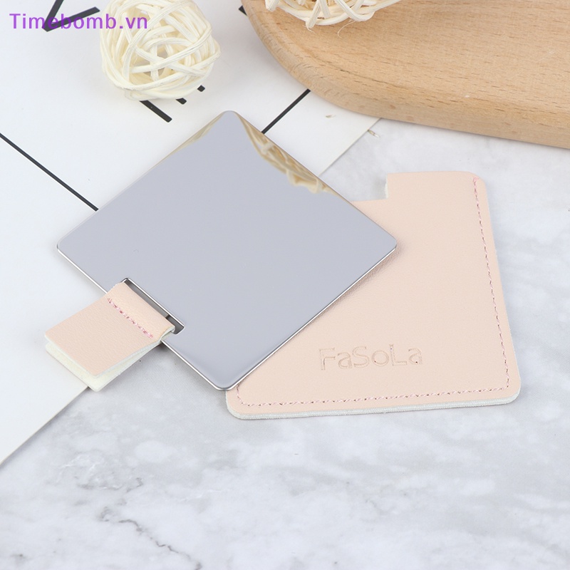 # Túi Đeo Chéo Thời Trang Hàn Cho Nữ # Gương Trang Điểm Mini Bỏ Túi Bằng Da PU Chống Vỡ