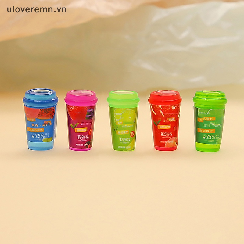 Set 5 Ly Nước Mini Đồ Chơi Cho Nhà Búp Bê