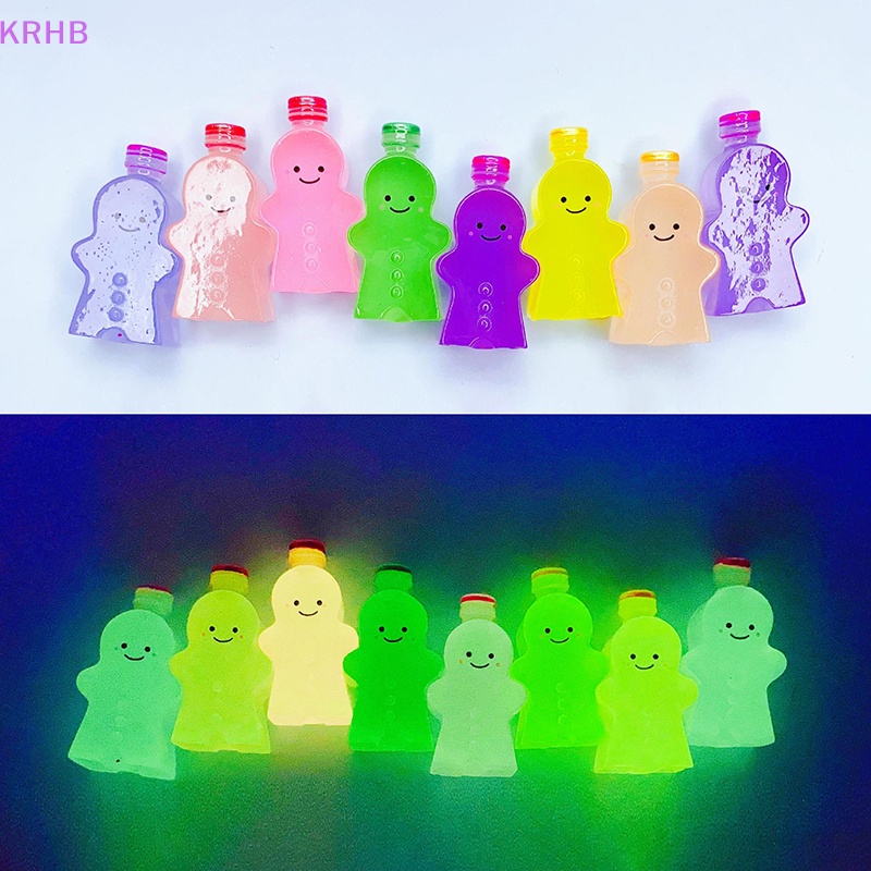 Set 2 Đồ trang trí Nhân Vật Gingerbread Man Phát Sáng Trong Tối Trang Trí Tiểu Cảnh Mới