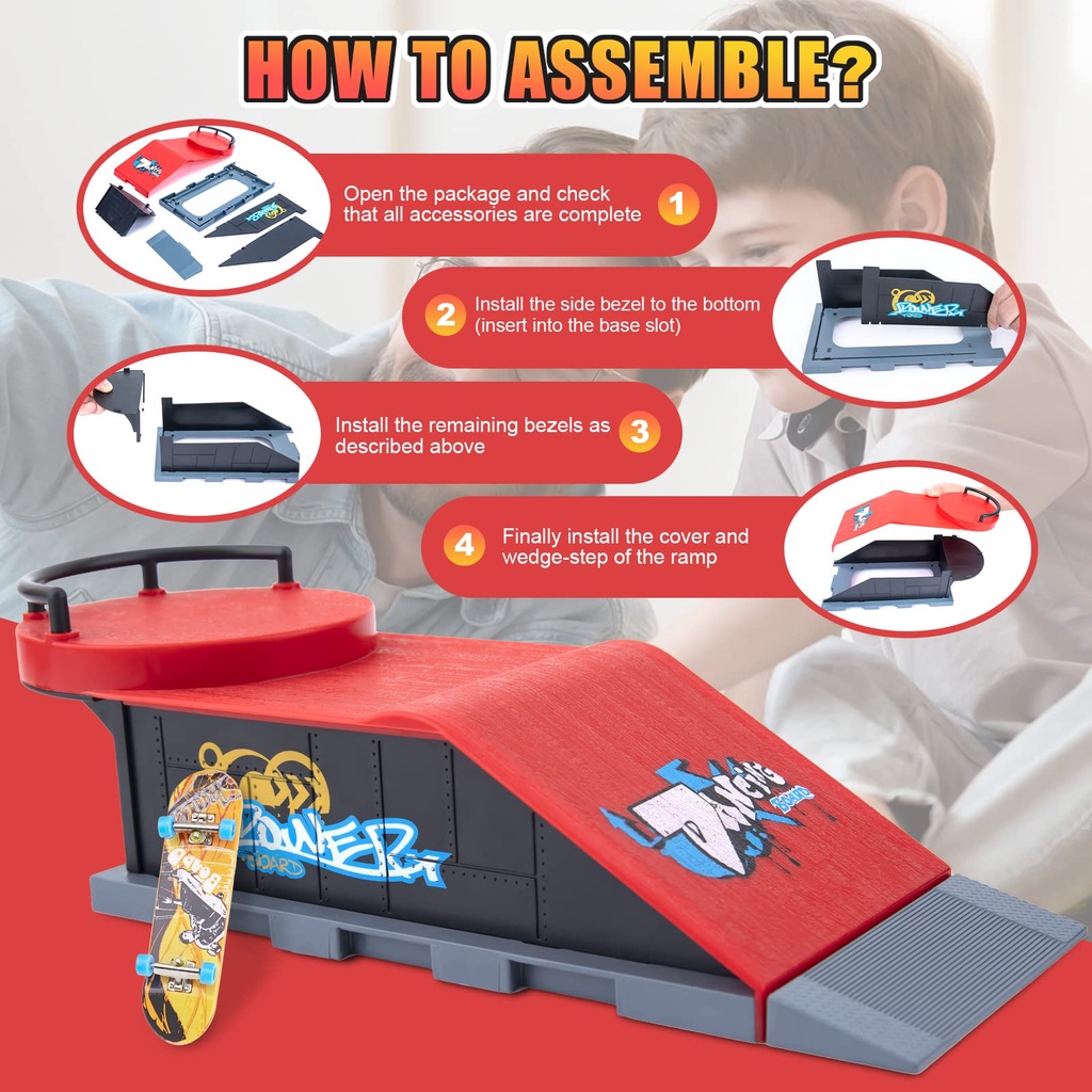 Bộ Ván Trượt Ngón Tay mini Bằng Nhựa Dùng Để Luyện Tập Công Viên Cuối Cùng