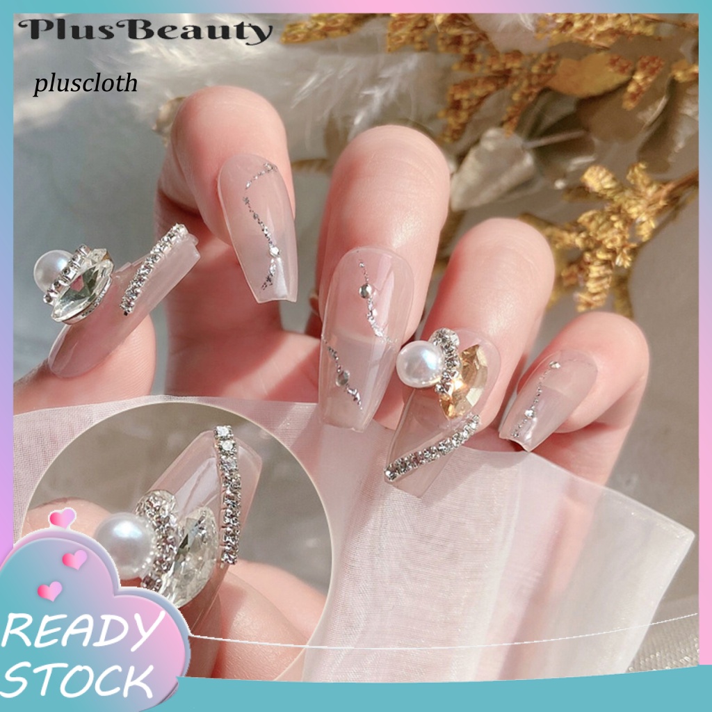 Bộ 5 Hạt Đá Lấp Lánh Trang Trí Móng Tay Nghệ Thuật