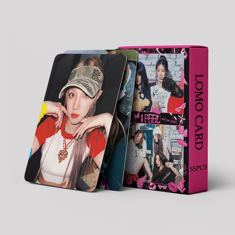 I-DLE LOMO Card Set 55 Tấm Thẻ Ảnh Queen Card Hình Nhóm Nhạc KPOP