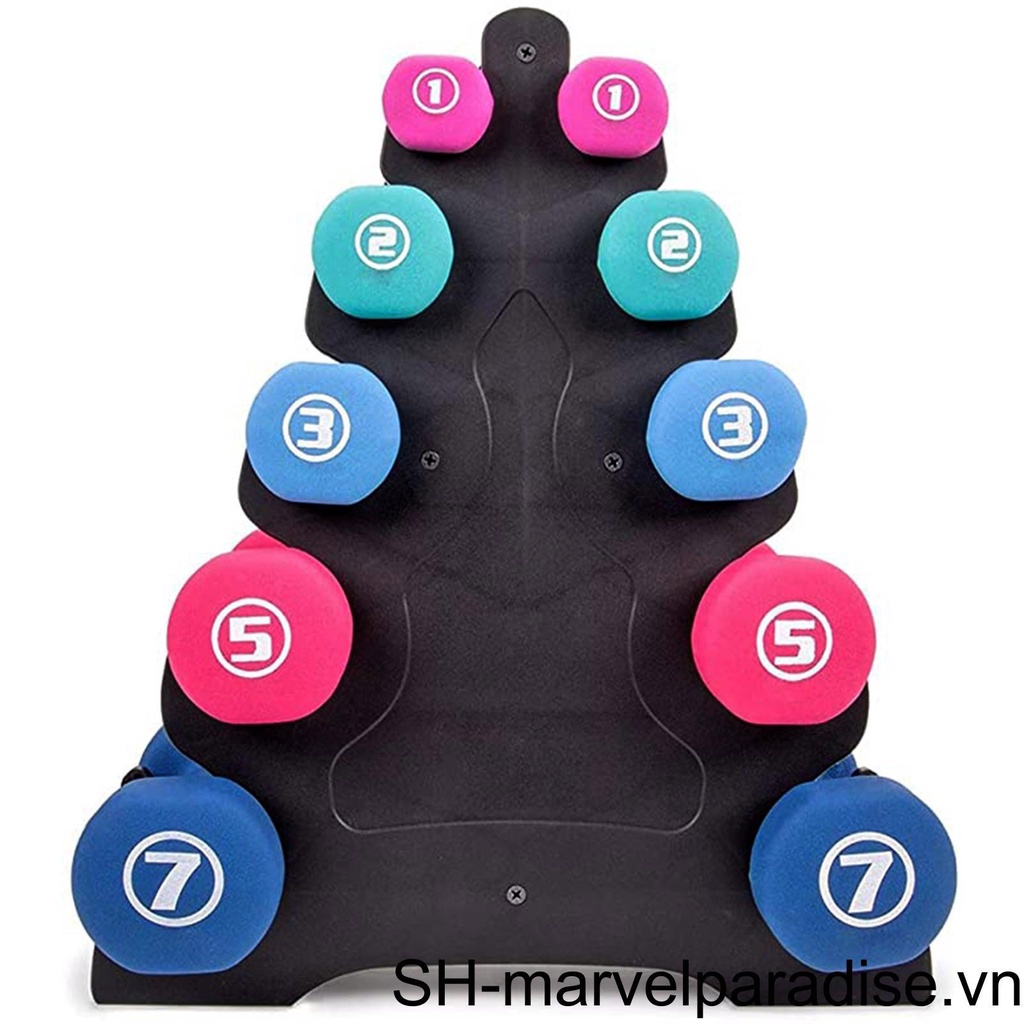 Giá Đỡ Tạ 5 Ngăn Tiện Dụng Cho Phòng Tập Gym