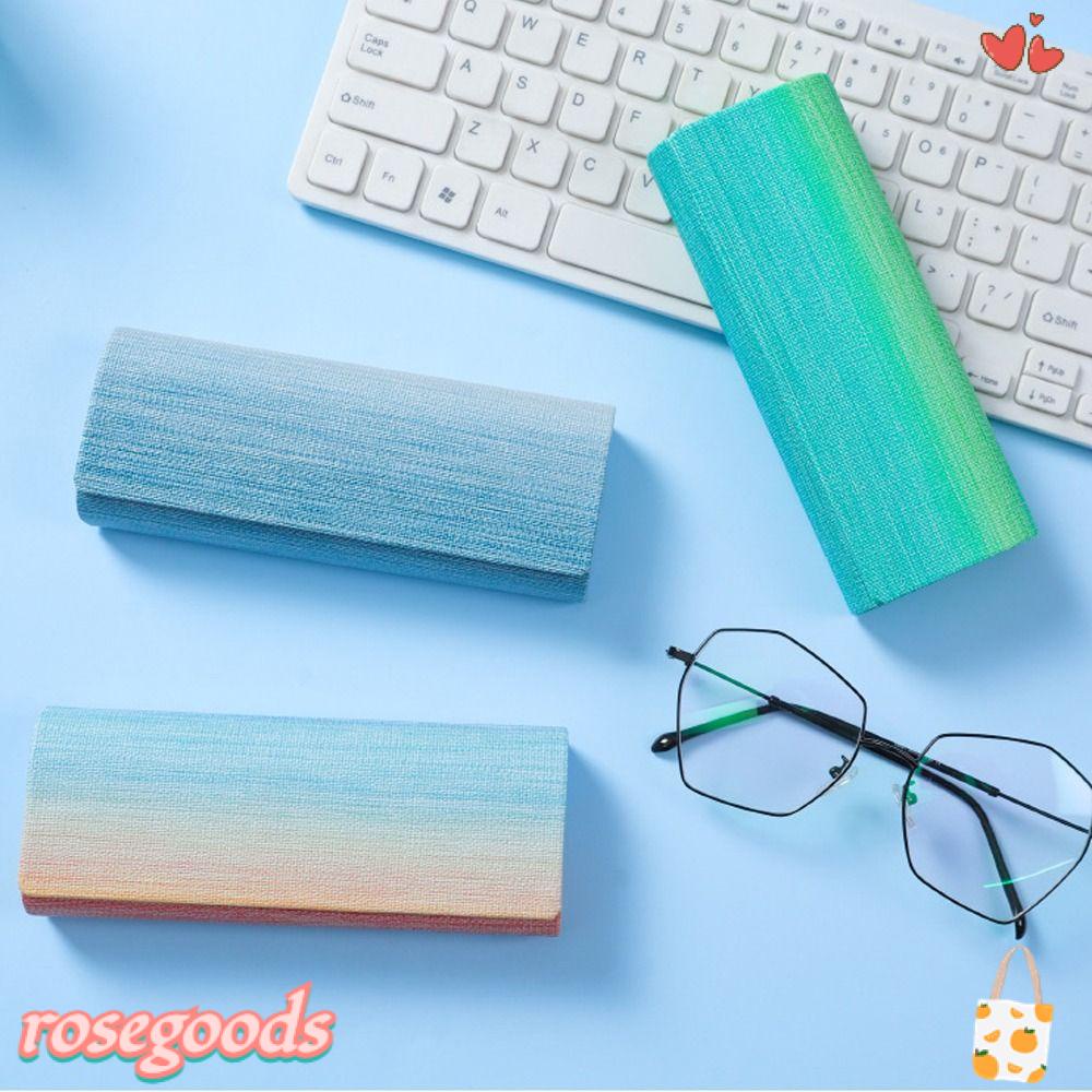 Hộp Đựng Mắt Kính Bằng Da PU In Họa Tiết Hoa Hồng Đơn Giản