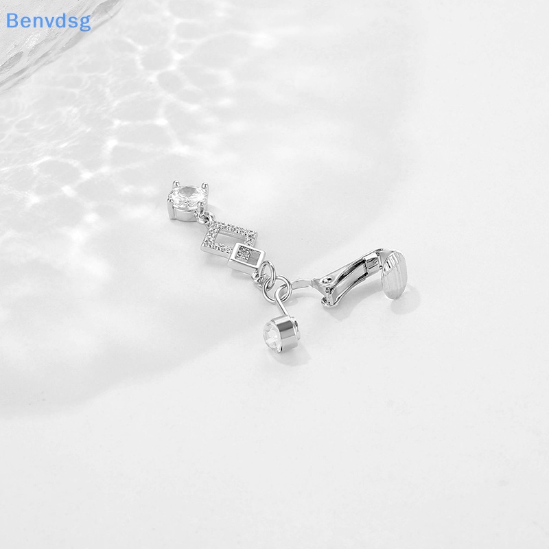 Benvdsg > Khuyên Rốn Đính Đá Zircon Giả Không Cần Khoan Lỗ Thời Trang Làm Quà Tặng Trang Sức Cho Nữ